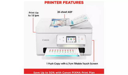 Canon PIXMA TS7750i Wireless Multifunction Printer - White