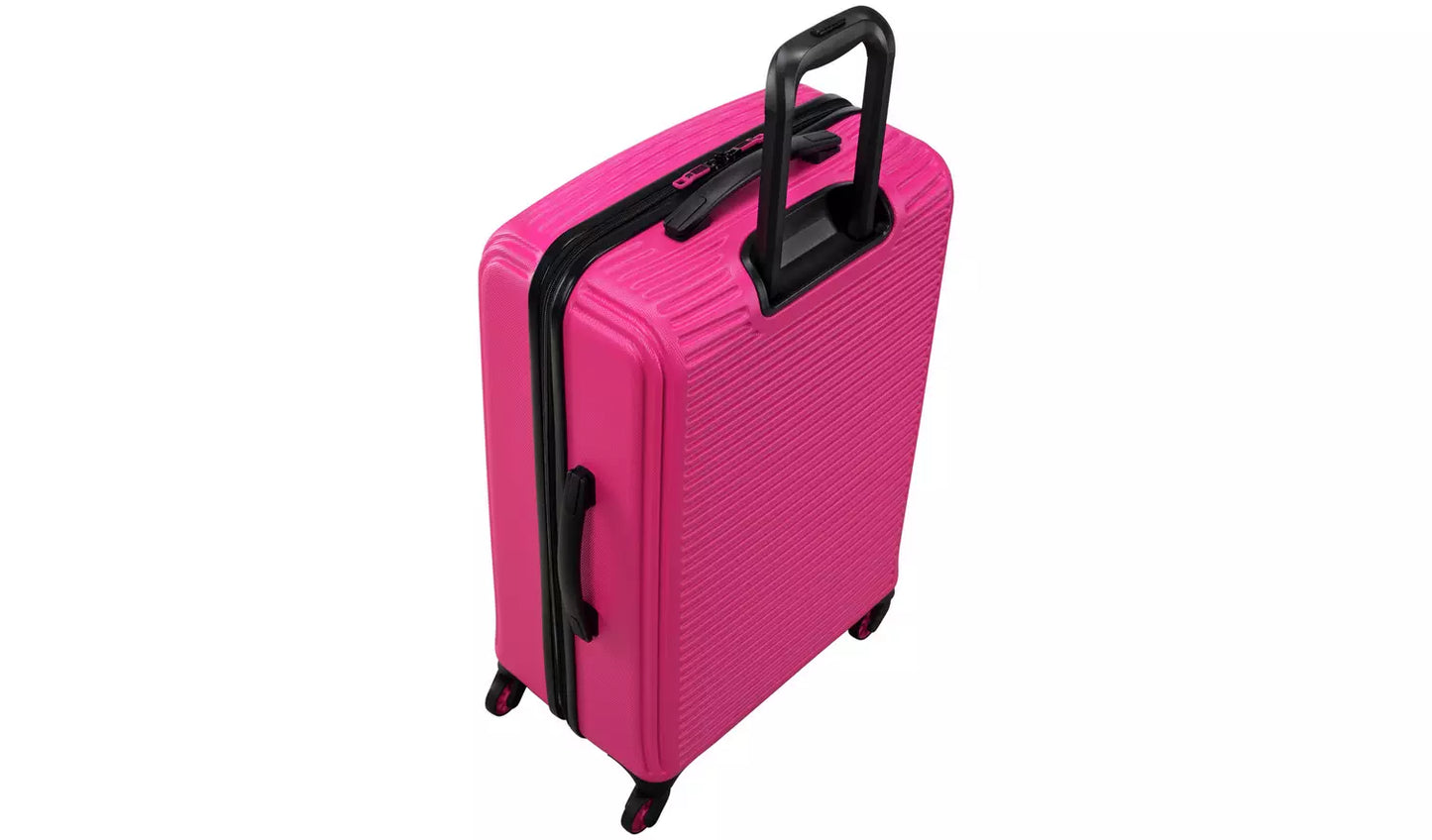 IT Luggage Shutter 3pc 8 Wheel Hard Suitcase Set - Pink