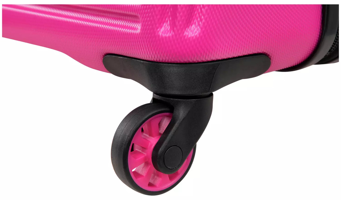 IT Luggage Shutter 3pc 8 Wheel Hard Suitcase Set - Pink