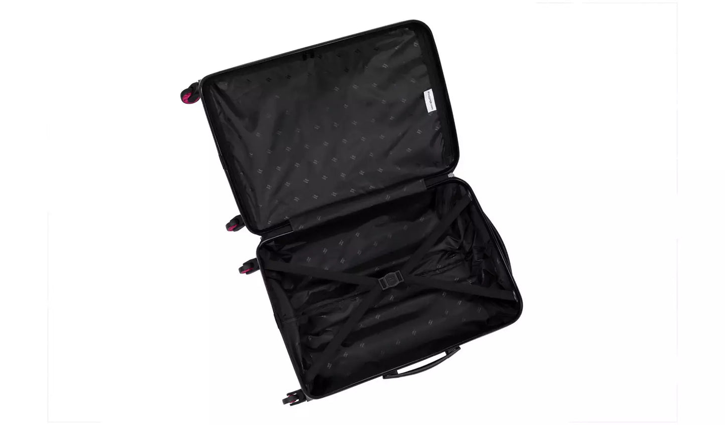 IT Luggage Shutter 3pc 8 Wheel Hard Suitcase Set - Pink