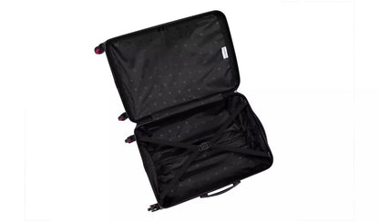 IT Luggage Shutter 3pc 8 Wheel Hard Suitcase Set - Pink