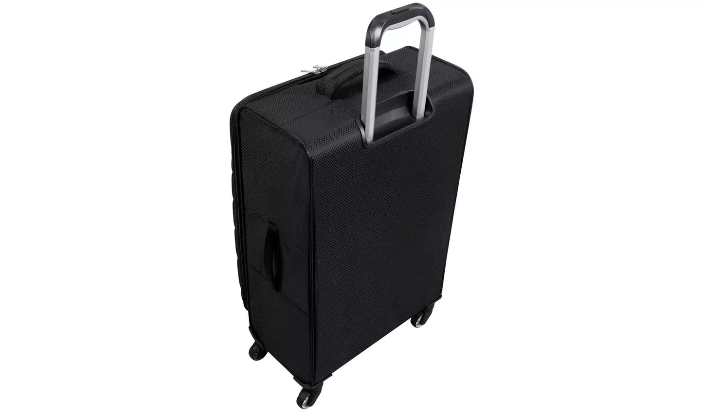 IT Luggage Striving 3pc 8 Wheel Suitcase Set - Black