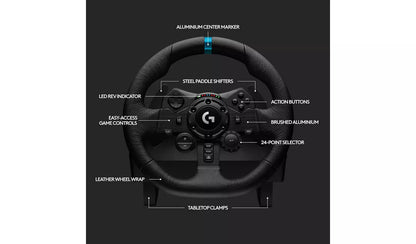 Logitech G923 TRUEFORCE Gaming Steering Wheel - PS4/PS5