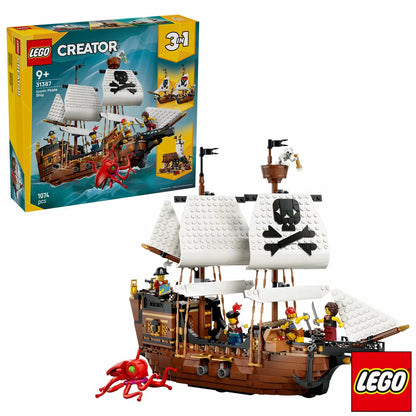 LEGO Creator 3-in-1 Iconic Pirate Ship - Model 31387 (9+ Years)