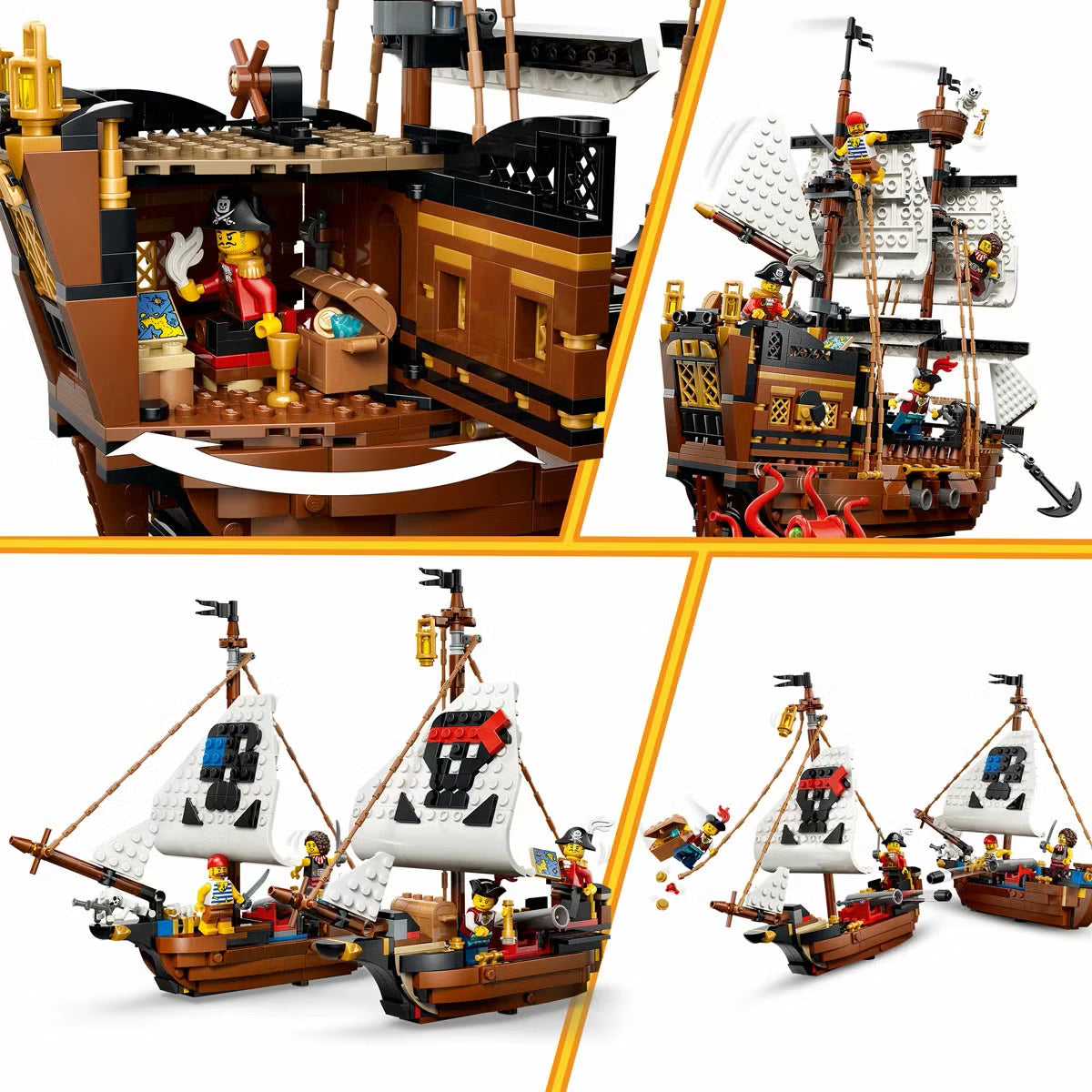 LEGO Creator 3-in-1 Iconic Pirate Ship - Model 31387 (9+ Years)