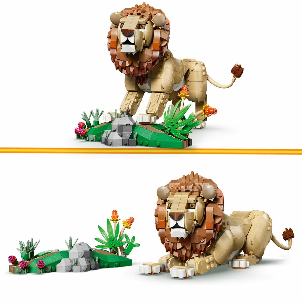 LEGO Creator 3-in-1 Wild Animals: Majestic Lion - Model 31386 (9+ Years)