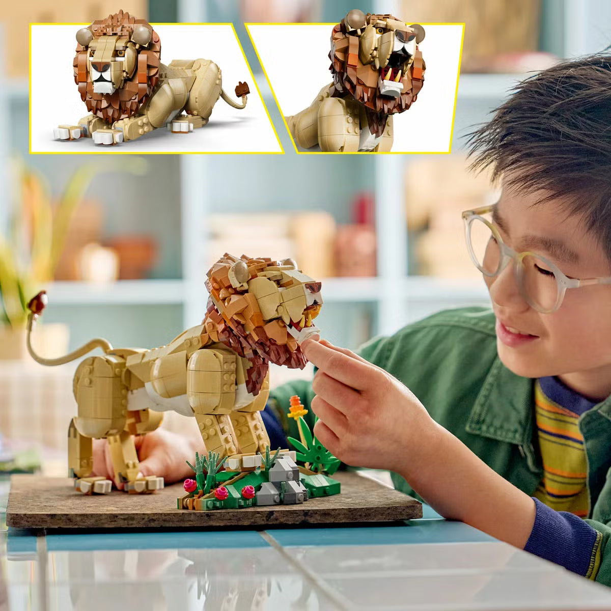 LEGO Creator 3-in-1 Wild Animals: Majestic Lion - Model 31386 (9+ Years)