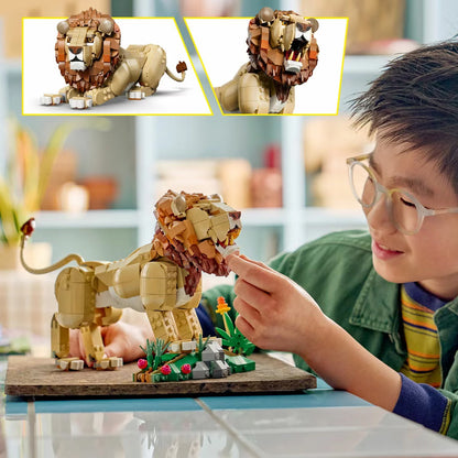 LEGO Creator 3-in-1 Wild Animals: Majestic Lion - Model 31386 (9+ Years)