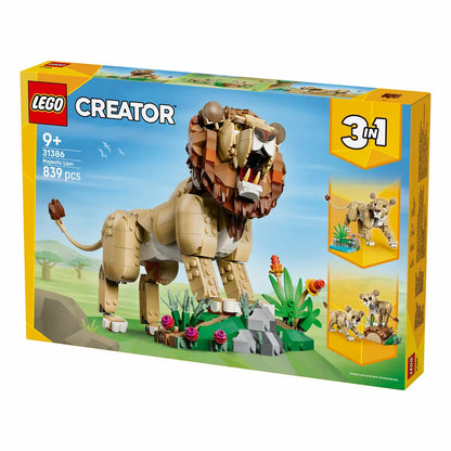 LEGO Creator 3-in-1 Wild Animals: Majestic Lion - Model 31386 (9+ Years)