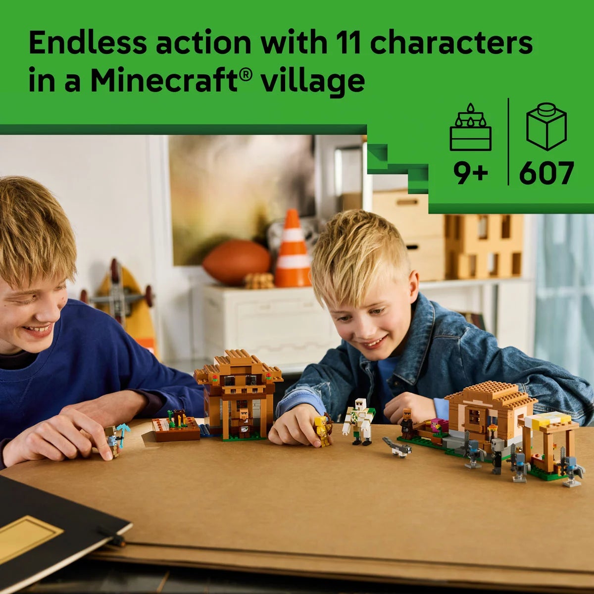 LEGO Minecraft Evoker Village Attack - Model 21596 (9+ Years)