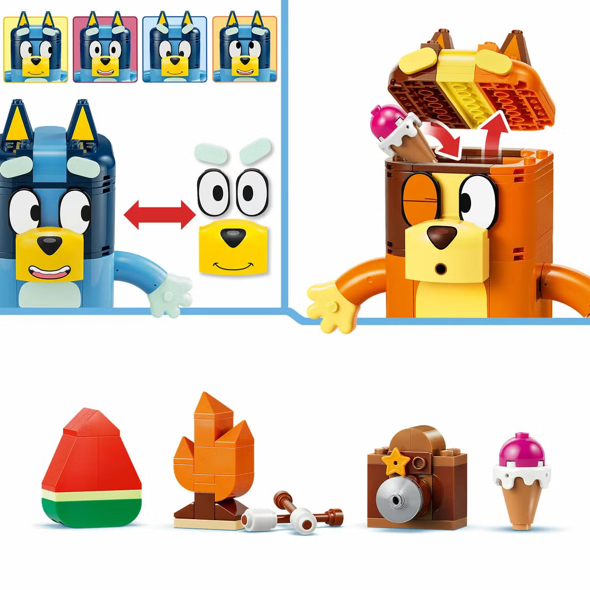 LEGO Bluey Brick-Built Bluey Family - Model 11217 (5+ Years)