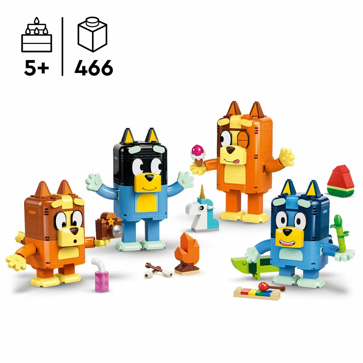 LEGO Bluey Brick-Built Bluey Family - Model 11217 (5+ Years)