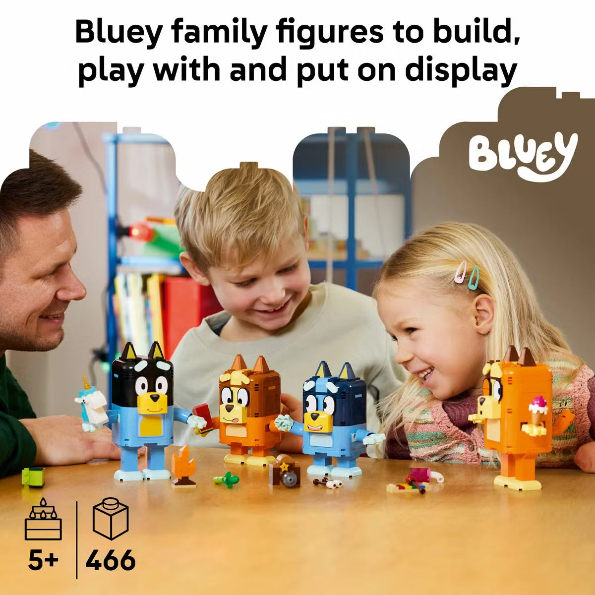 LEGO Bluey Brick-Built Bluey Family - Model 11217 (5+ Years)