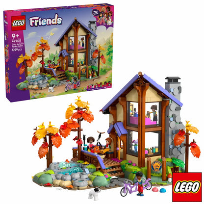 LEGO Friends Cozy Fall Forest Cabin - Model 42705 (9+ Years)