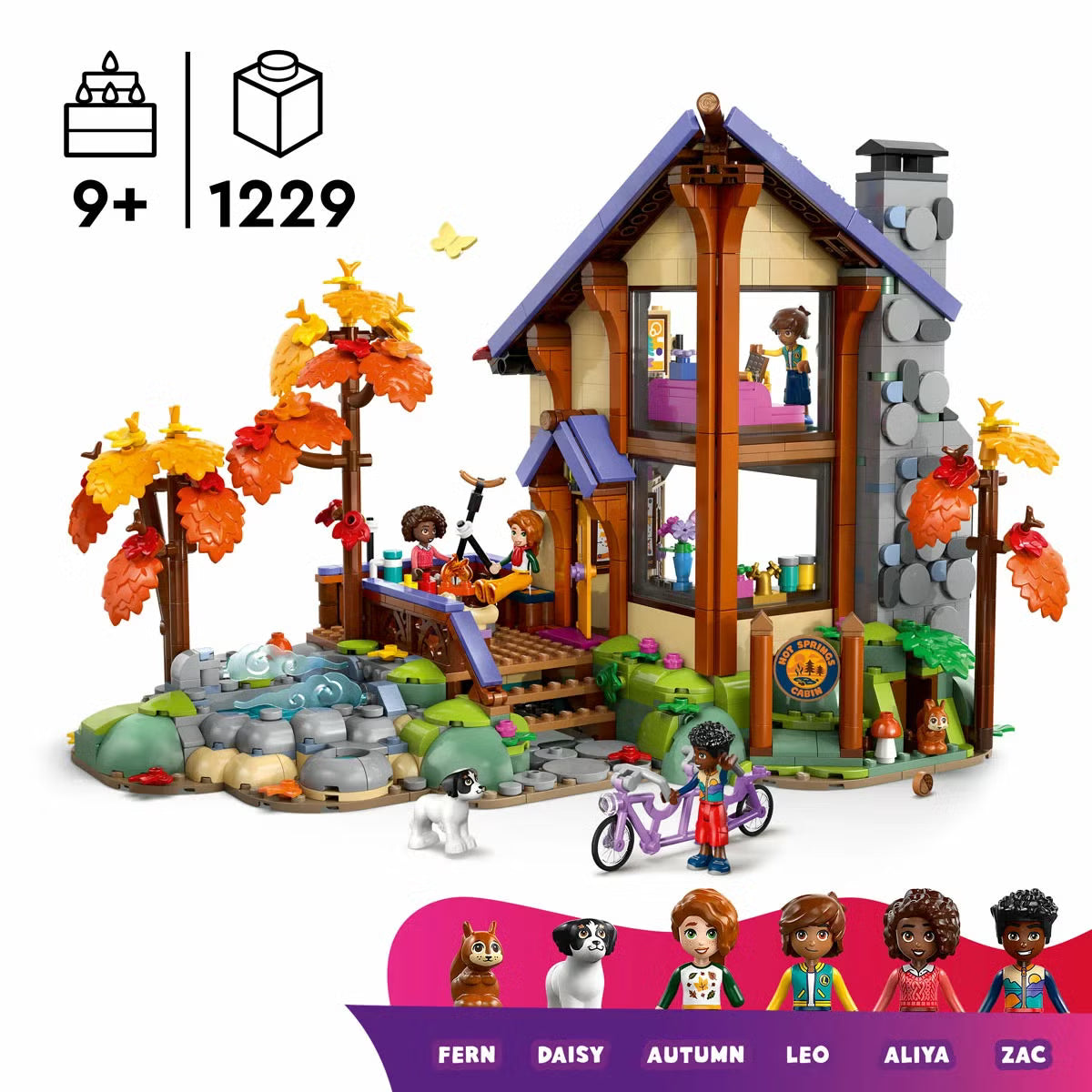 LEGO Friends Cozy Fall Forest Cabin - Model 42705 (9+ Years)