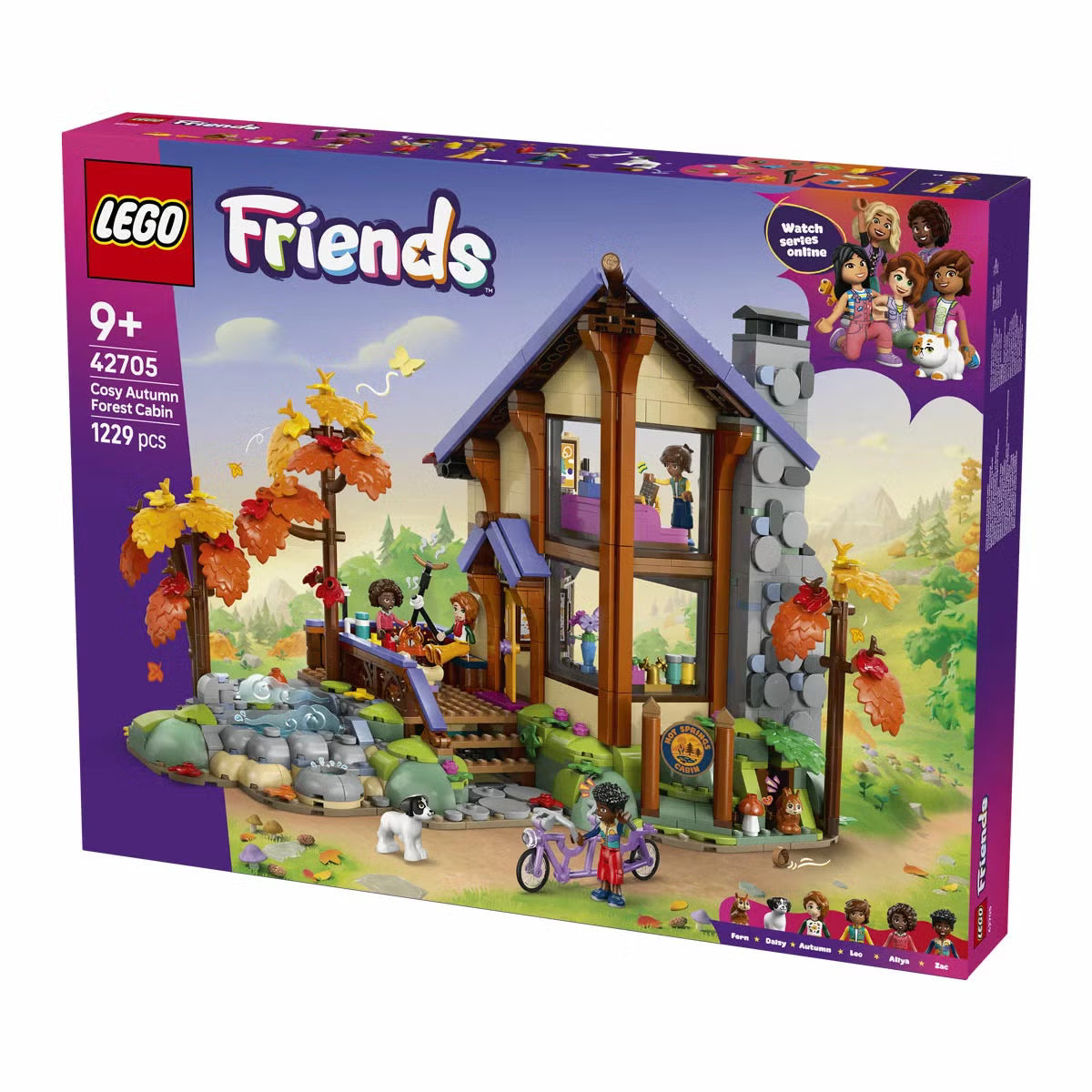 LEGO Friends Cozy Fall Forest Cabin - Model 42705 (9+ Years)