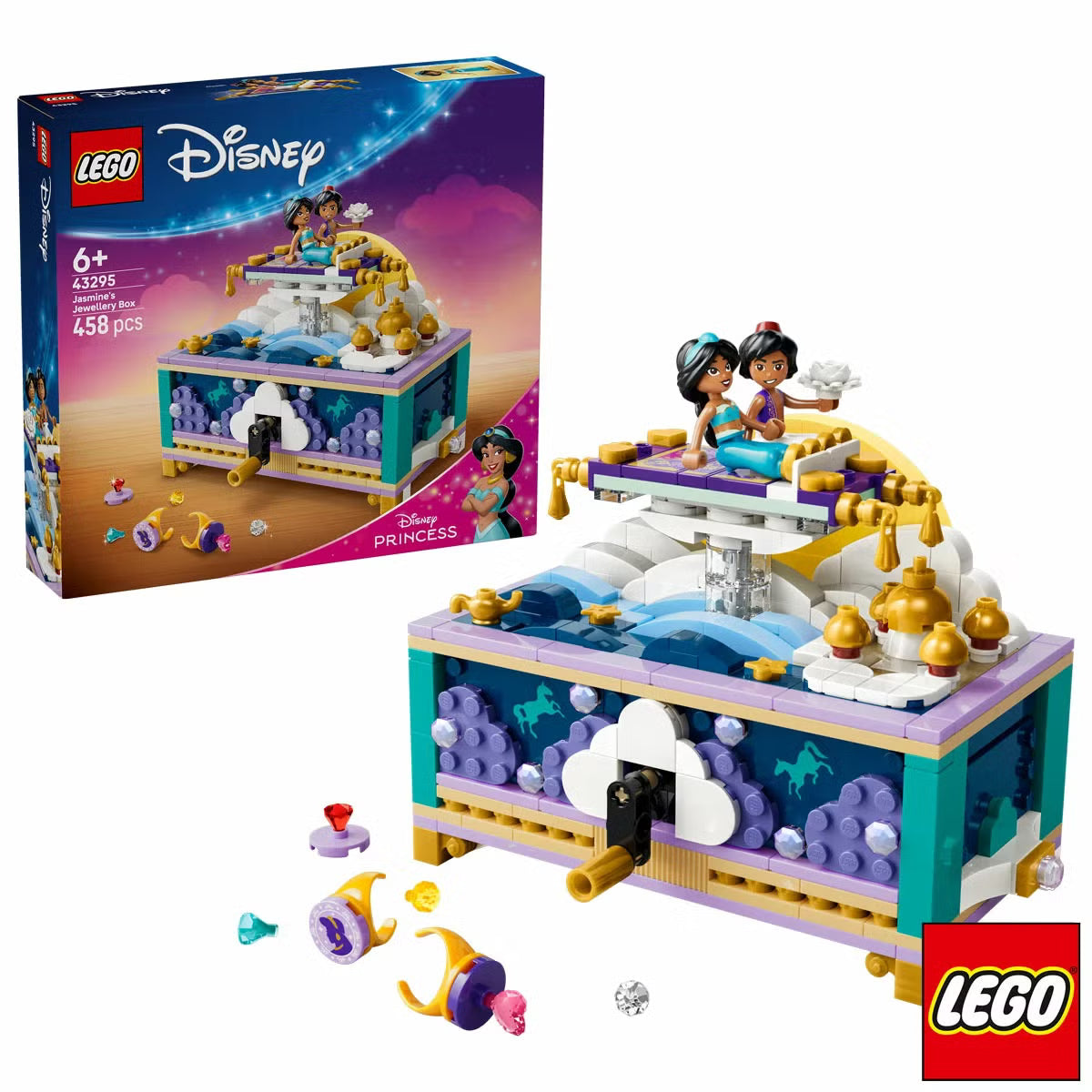 LEGO Disney Jasmine's Jewelry Box - Model 43295 (6+ Years)