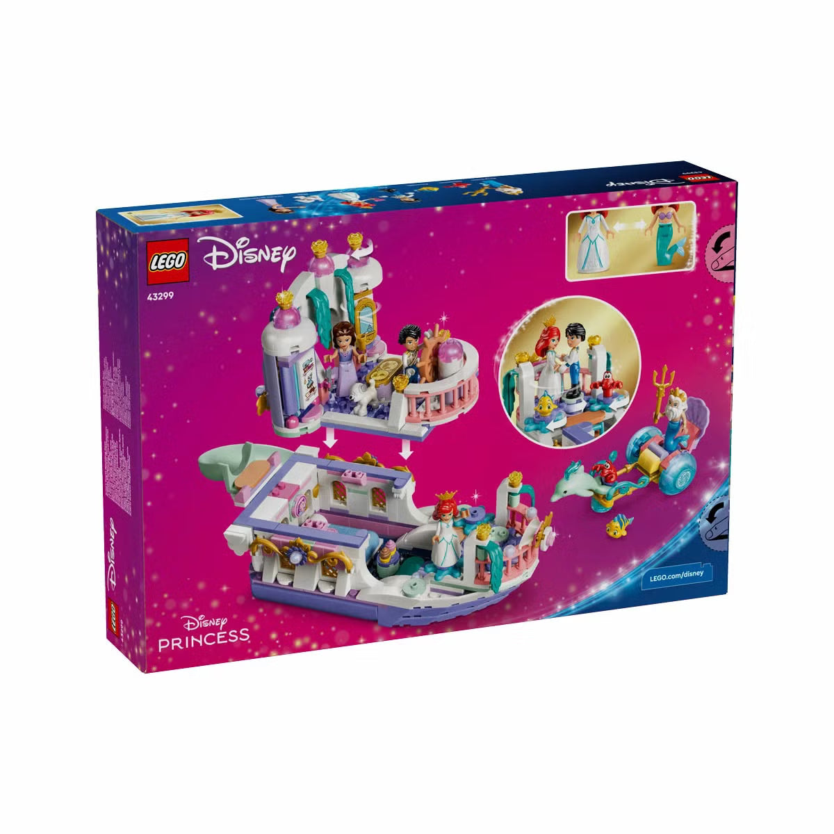 LEGO Disney Ariel's Royal Wedding Boat - Model 43299 (6+ Years)