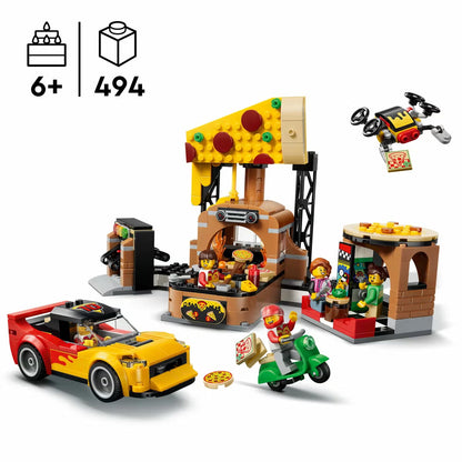 LEGO City Pizza Delivery Experience with Vehicles - Model 60496 (6+ Years)