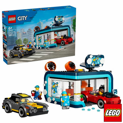 LEGO City Drive-Through Car Wash - Model 60497 (6+ Years)