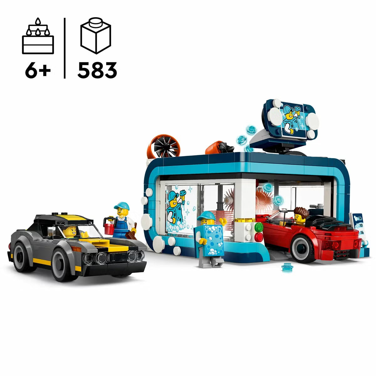 LEGO City Drive-Through Car Wash - Model 60497 (6+ Years)