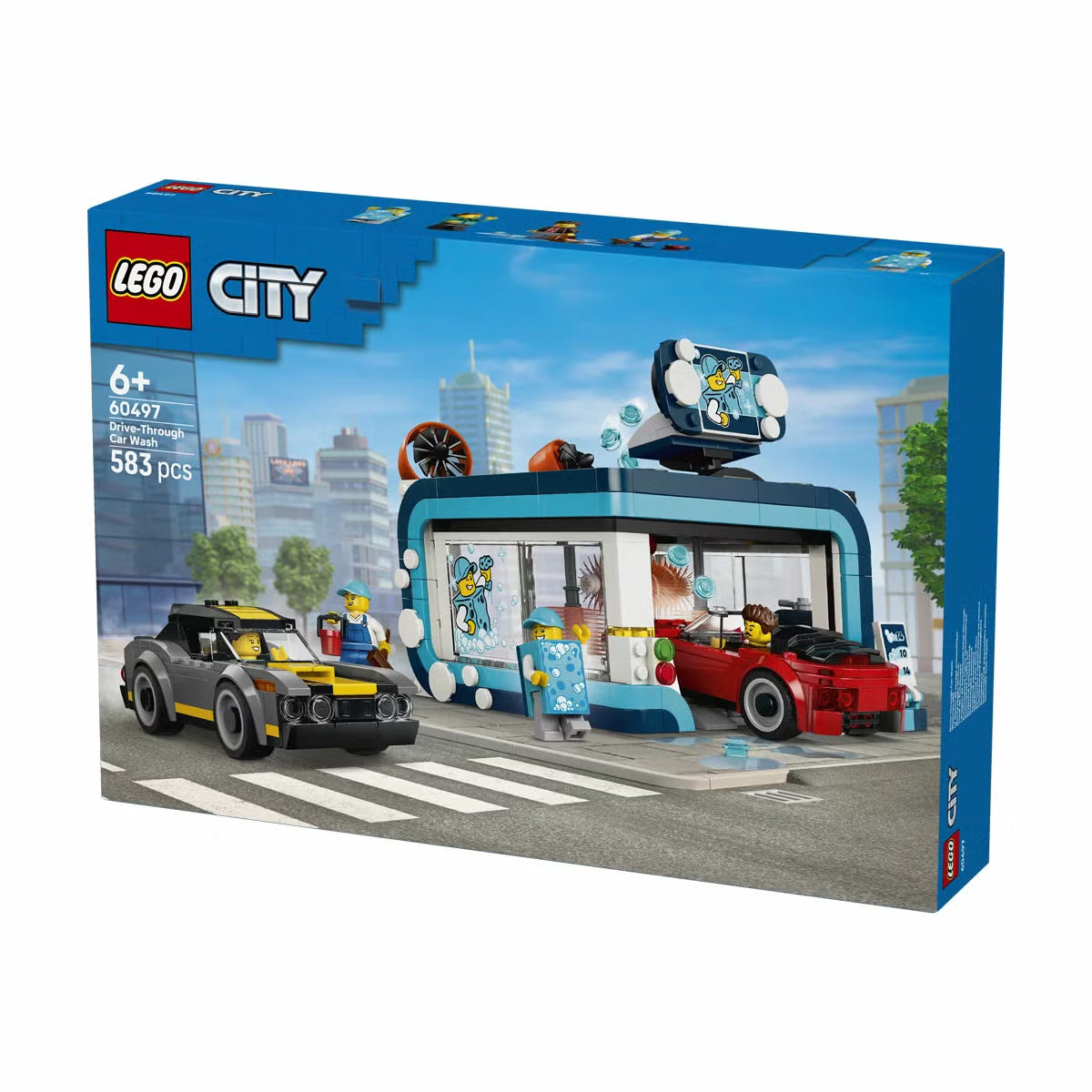 LEGO City Drive-Through Car Wash - Model 60497 (6+ Years)