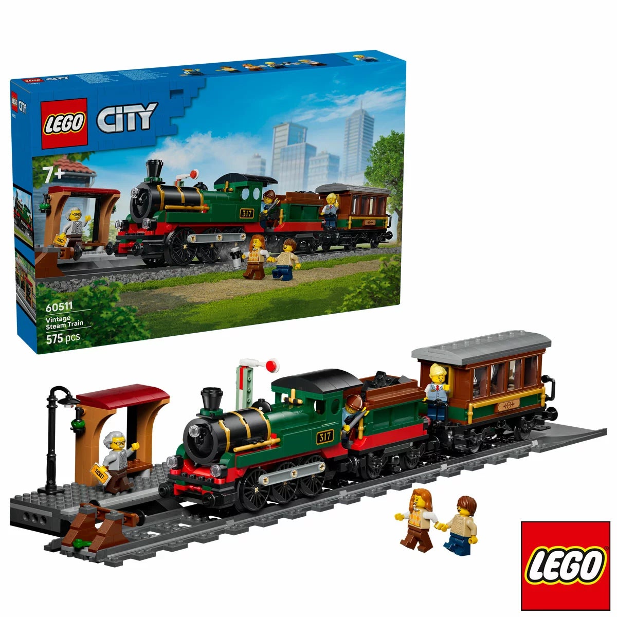 LEGO City Vintage Steam Train - Model 60511 (7+ Years)