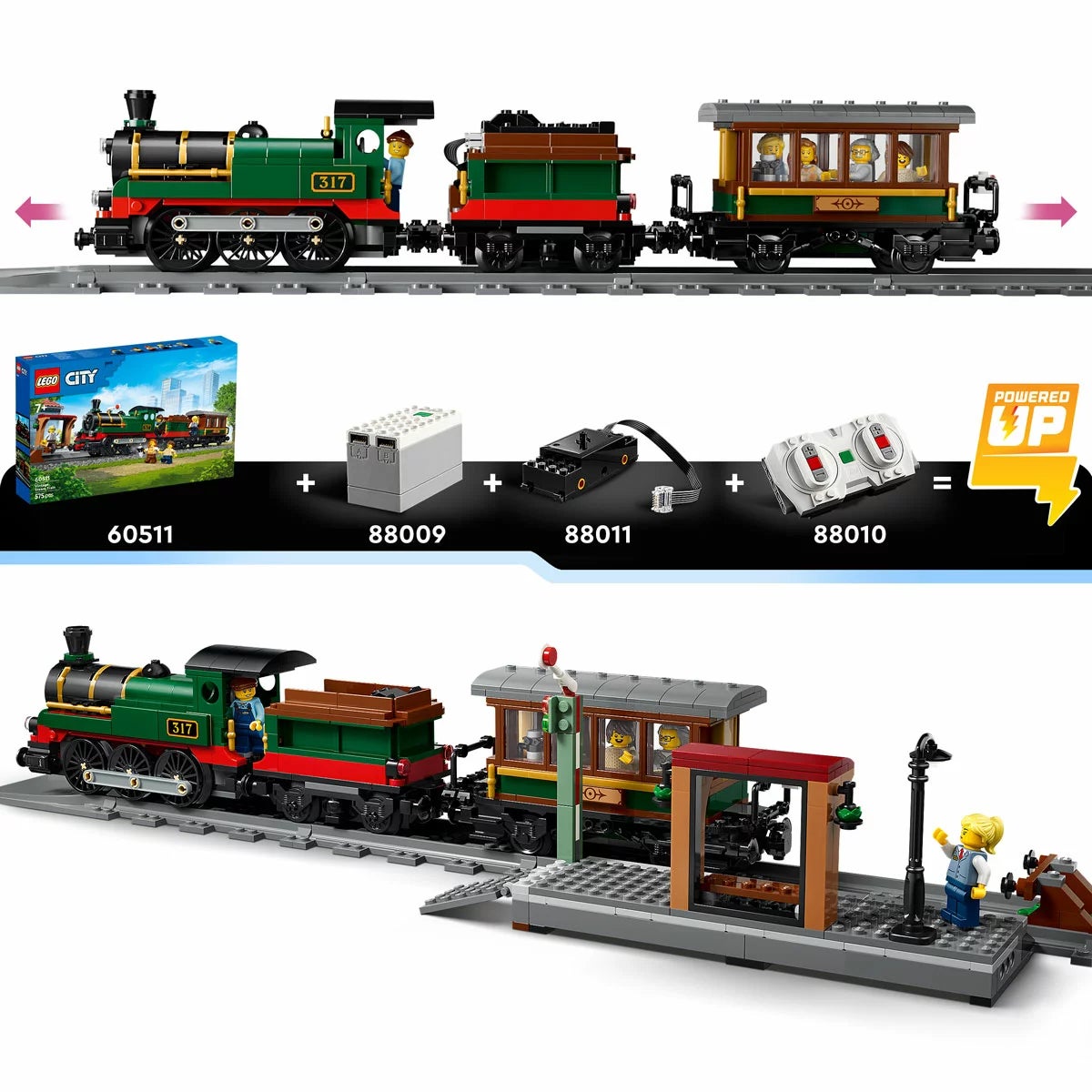 LEGO City Vintage Steam Train - Model 60511 (7+ Years)
