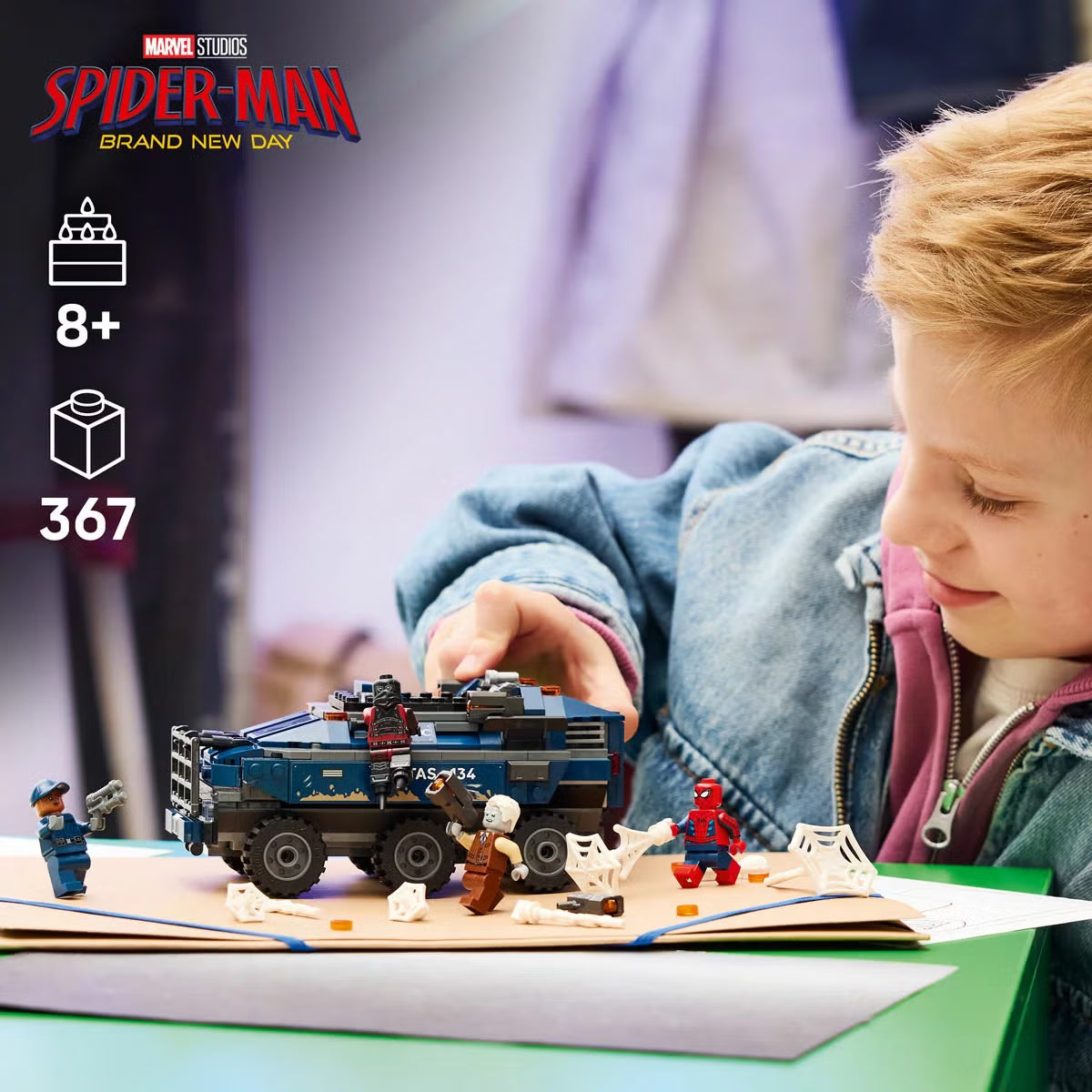 LEGO Marvel Spider-Man Prison Transport Chase - Model 76349 (8+ Years)
