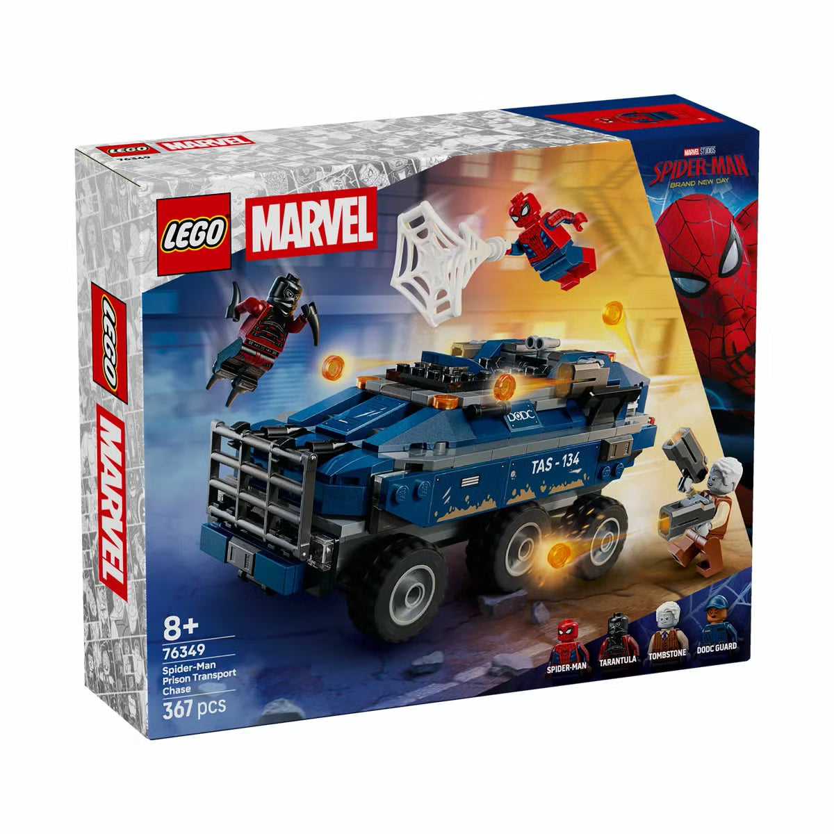 LEGO Marvel Spider-Man Prison Transport Chase - Model 76349 (8+ Years)
