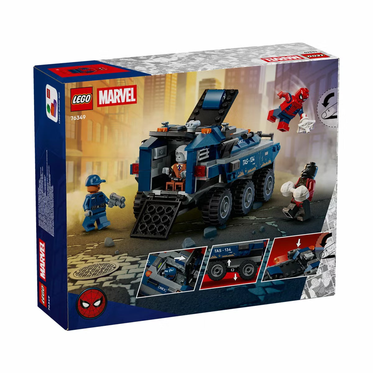 LEGO Marvel Spider-Man Prison Transport Chase - Model 76349 (8+ Years)