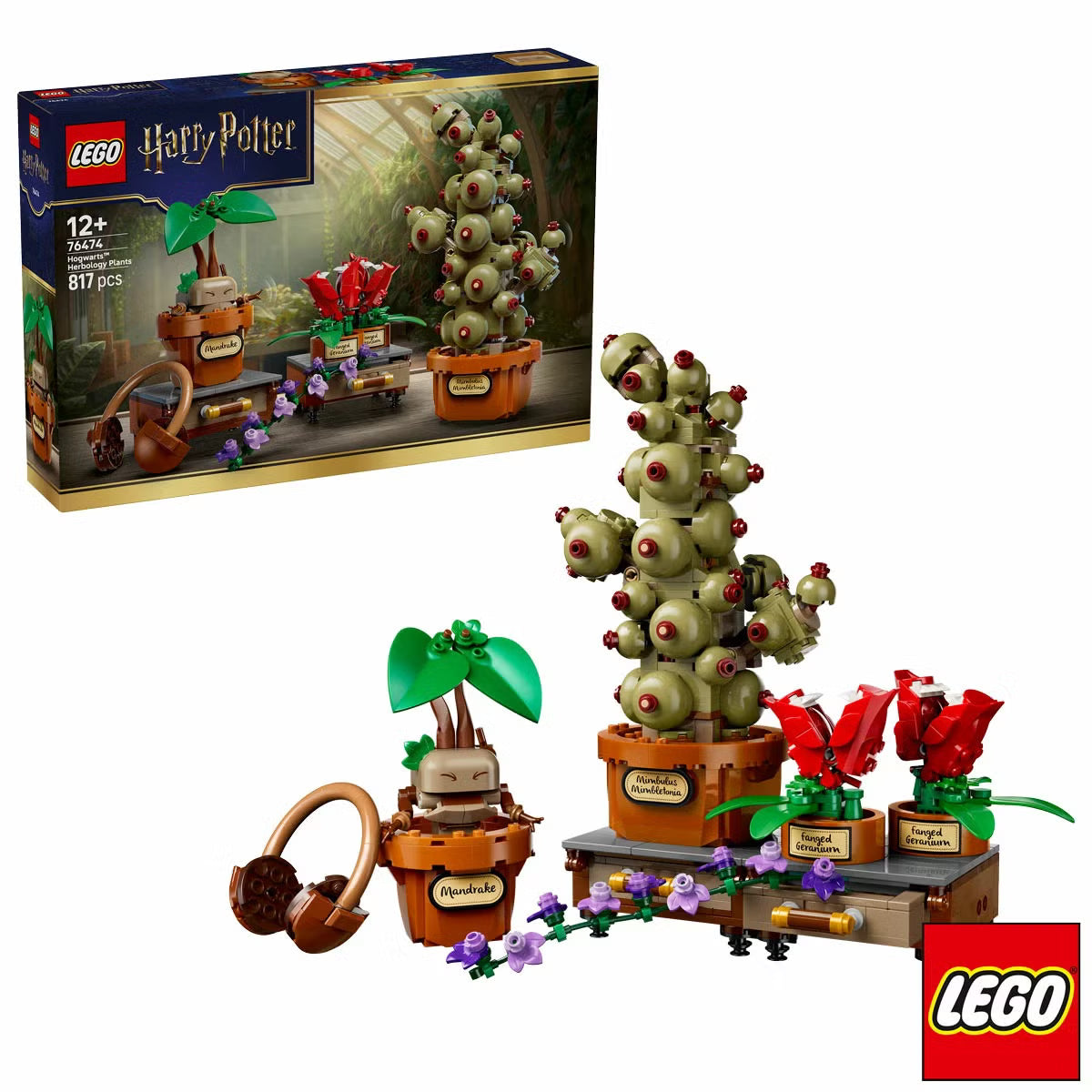 LEGO Harry Potter Hogwarts Herbology Plants - Model 76474 (12+ Years)