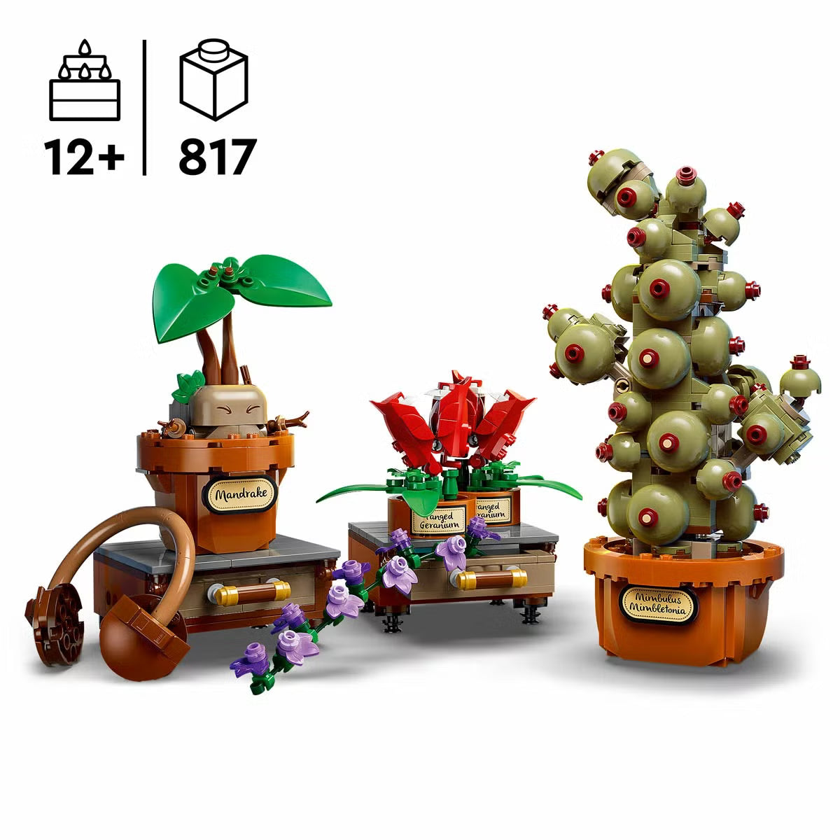 LEGO Harry Potter Hogwarts Herbology Plants - Model 76474 (12+ Years)