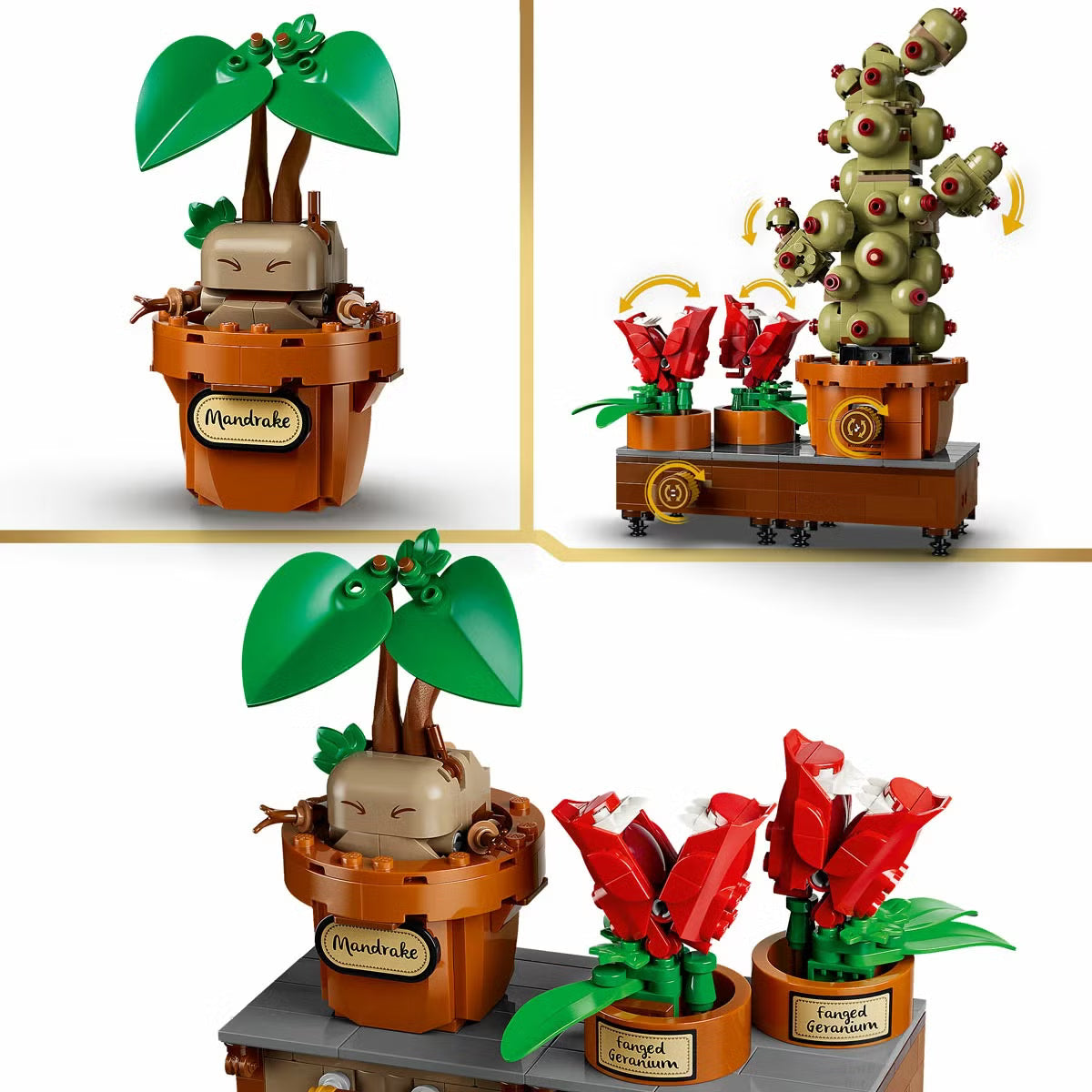 LEGO Harry Potter Hogwarts Herbology Plants - Model 76474 (12+ Years)