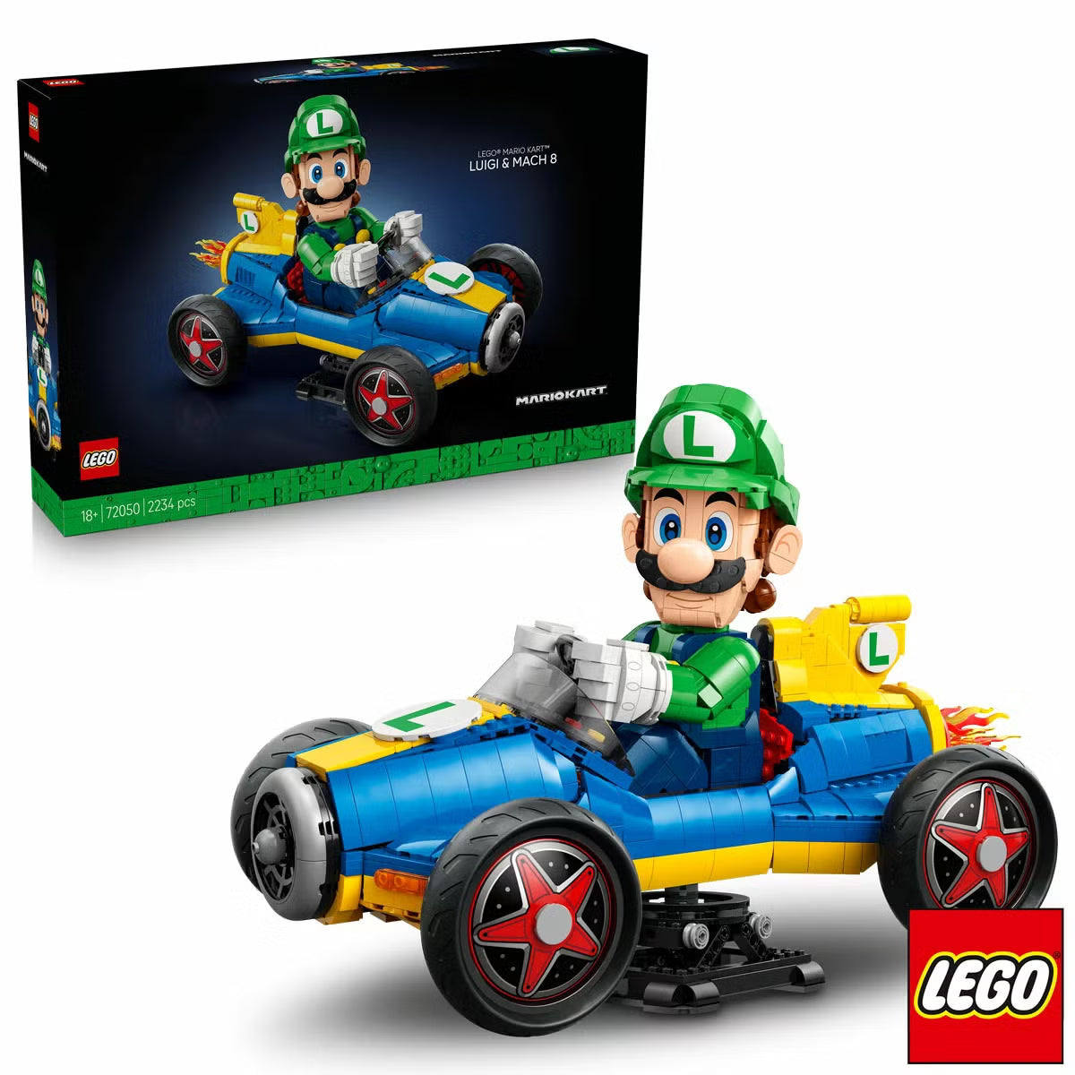 LEGO Super Mario Mario Kart - Luigi & Mach 8 - Model 72050 (18+ Years)