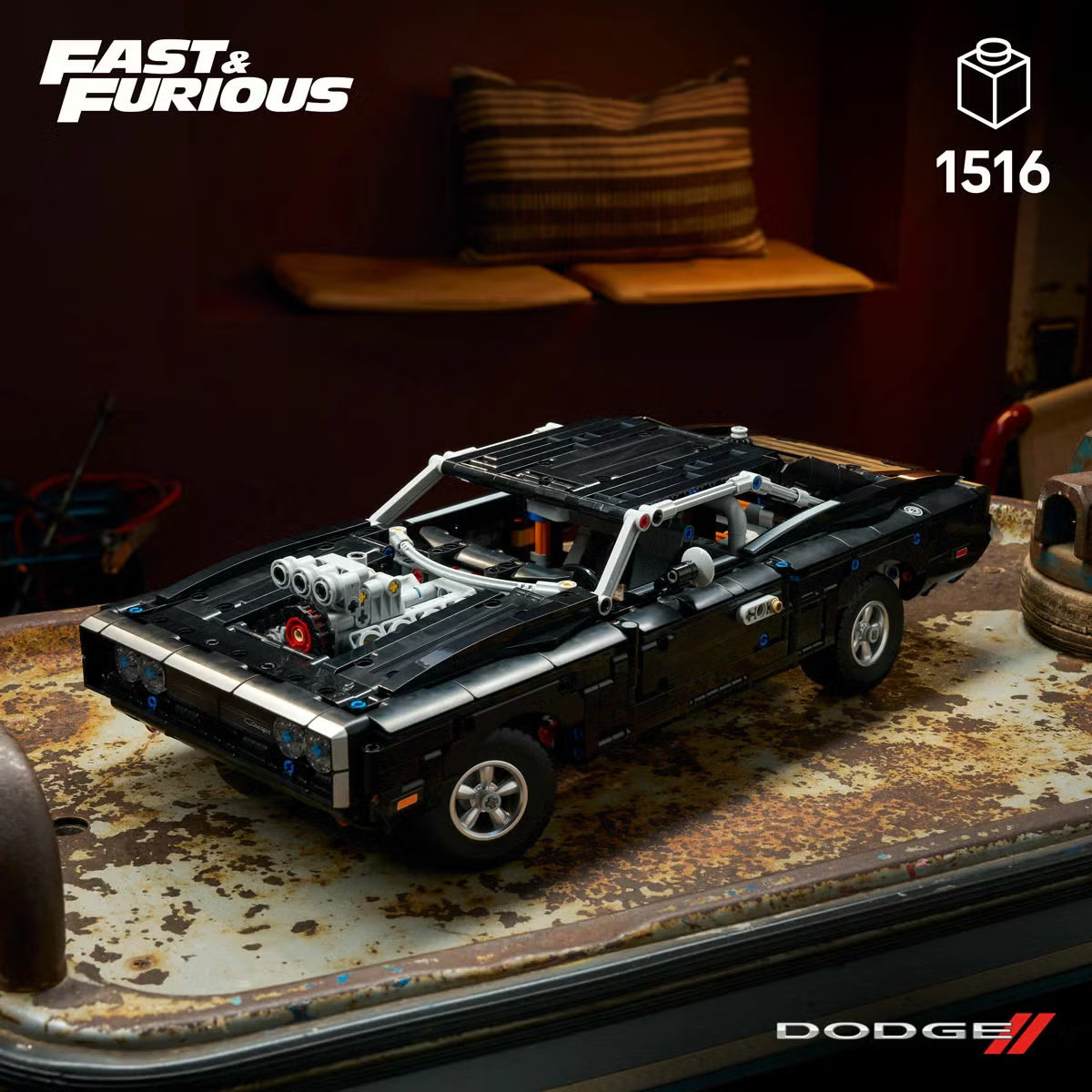 LEGO Technic Fast & Furious Dodge Charger R/T Car - Model 42231 (18+ Years)