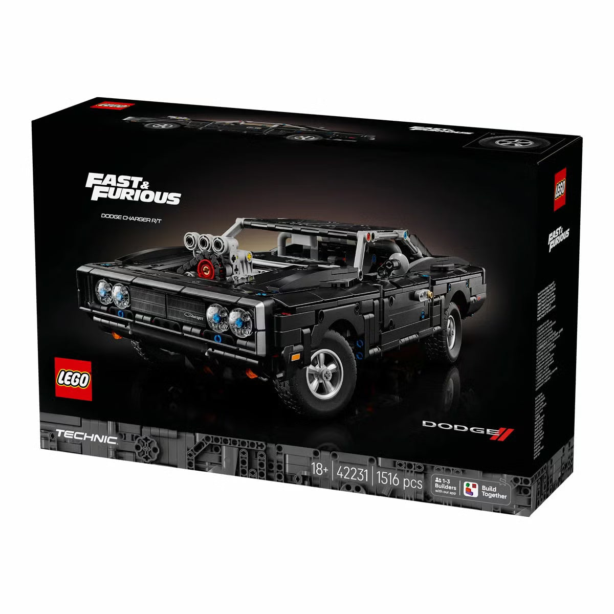 LEGO Technic Fast & Furious Dodge Charger R/T Car - Model 42231 (18+ Years)