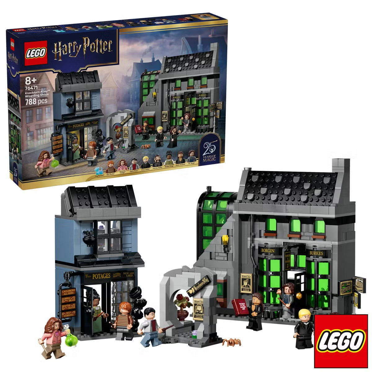LEGO Harry Potter Knockturn Alley Wizarding Shops - Model 76471 (8+ Years)
