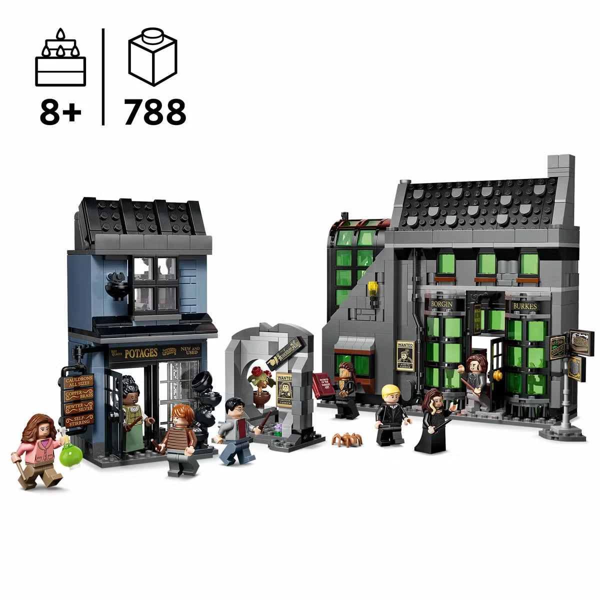LEGO Harry Potter Knockturn Alley Wizarding Shops - Model 76471 (8+ Years)
