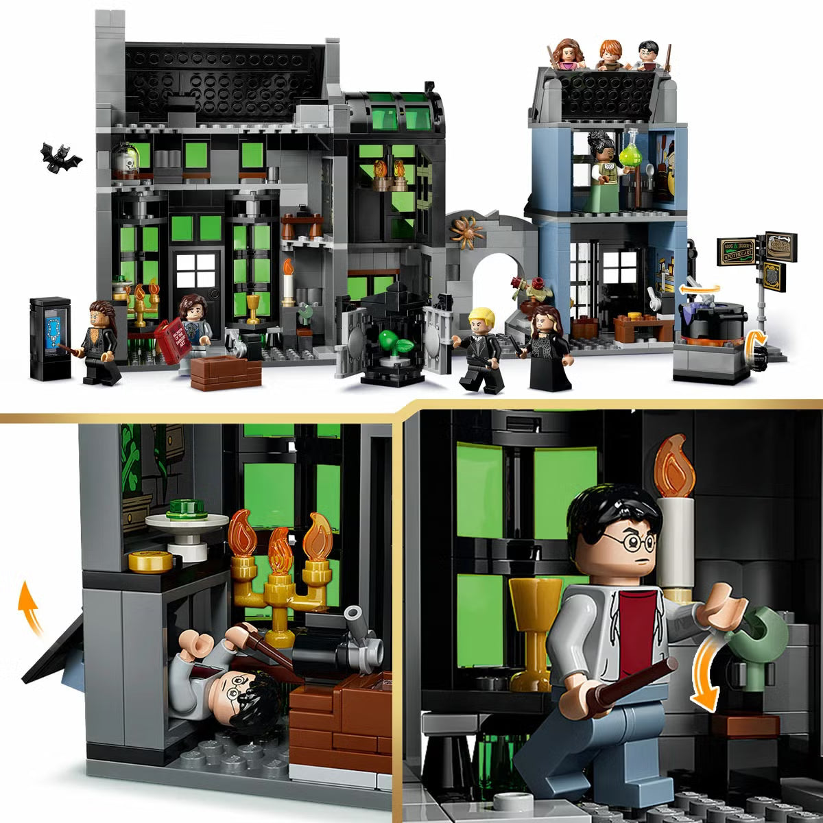 LEGO Harry Potter Knockturn Alley Wizarding Shops - Model 76471 (8+ Years)