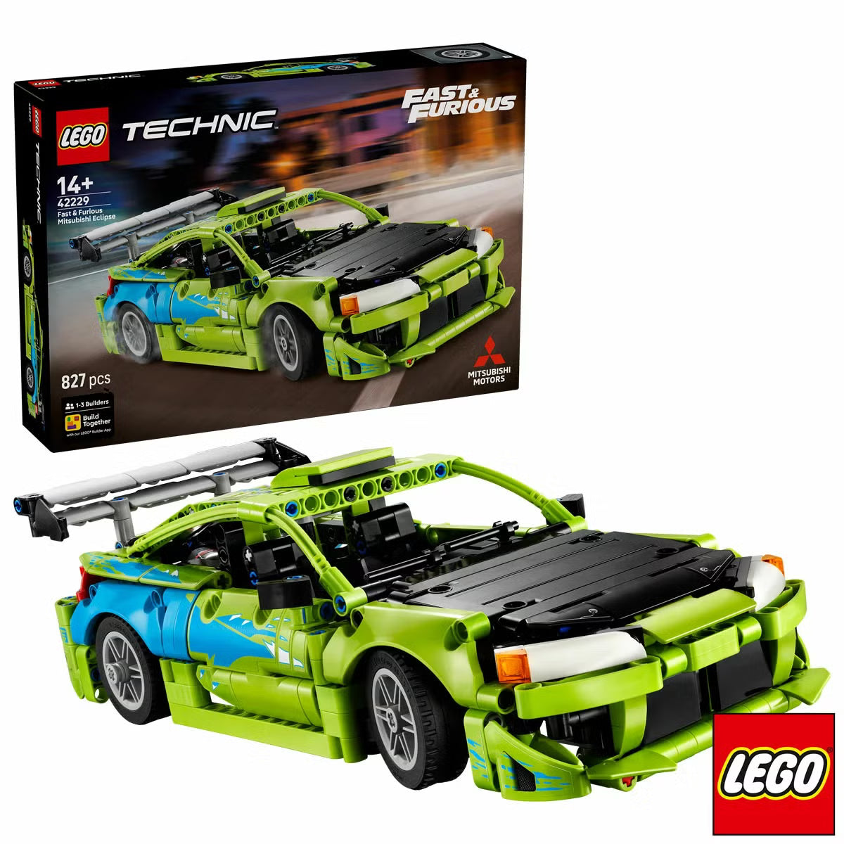 LEGO Technic Fast & Furious Mitsubishi Eclipse Car - Model 42229 (14+ Years)