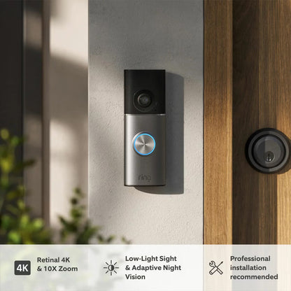 Ring Hardwired Video Doorbell Pro (3rd Gen) Satin Nickel + Chime (3rd Gen)