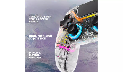 Deltaco PS4 Wireless Pro Controller - Transparent