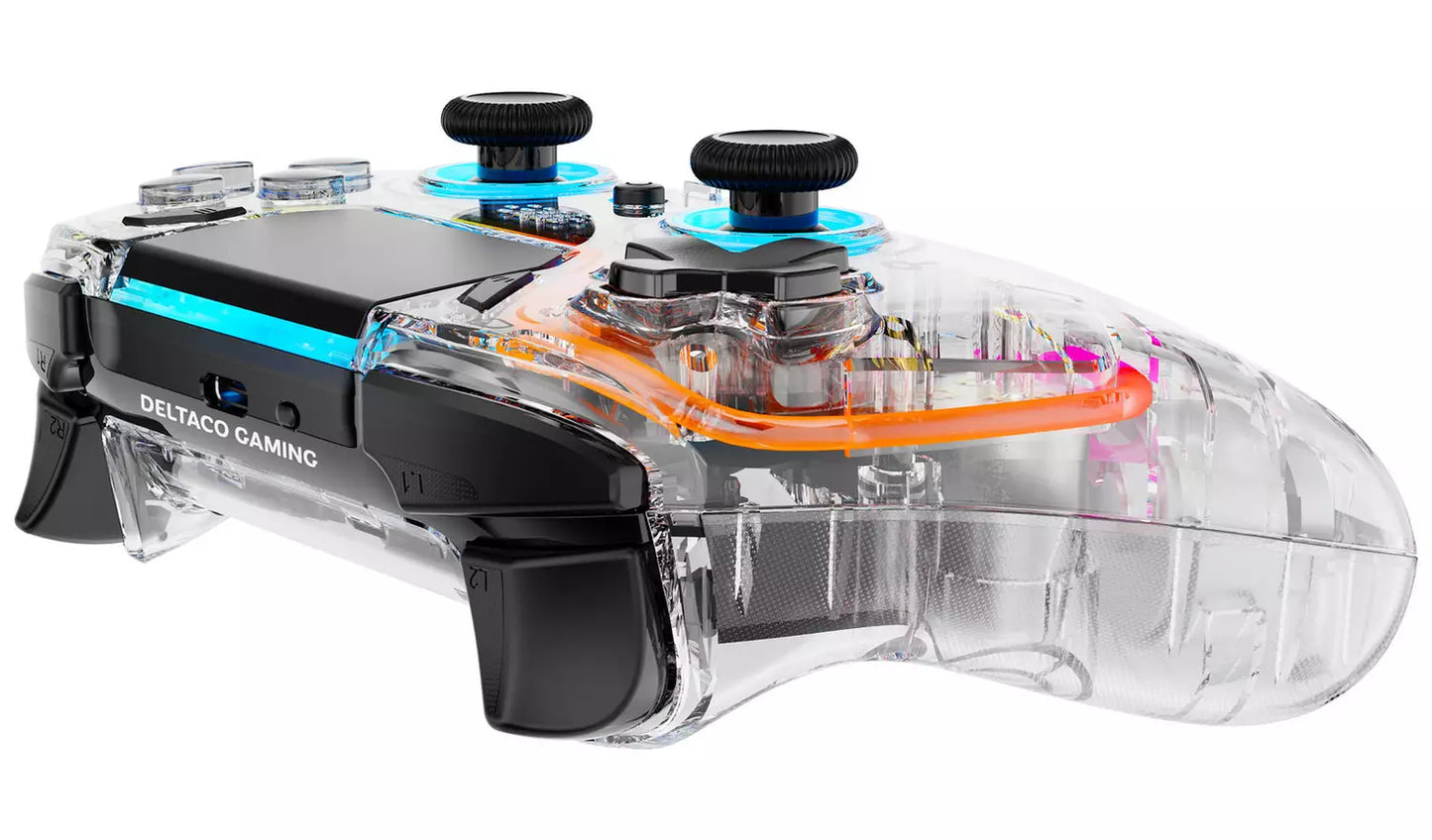 Deltaco PS4 Wireless Pro Controller - Transparent