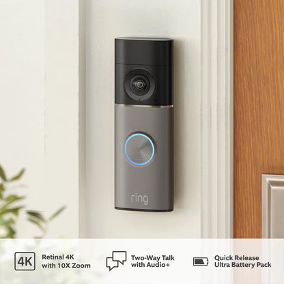 Ring Battery Video Doorbell Pro (Gen 2) Deep Silver + Chime (3rd Gen)