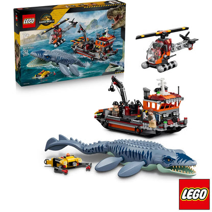 LEGO Jurassic World Mosasaurus Dinosaur Boat Attack - Model 77983 (7+ Years)