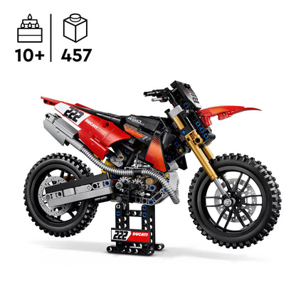 LEGO Technic Ducati Desmo450 MX Factory Motorcycle - Model 42238 (10+ Years)