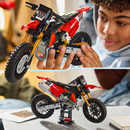 LEGO Technic Ducati Desmo450 MX Factory Motorcycle - Model 42238 (10+ Years)