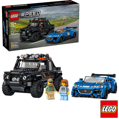 LEGO Speed Champions Jaguar Project 7 & Land Rover Defender - Model 77264 (10+ Years)