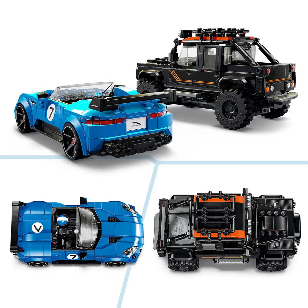 LEGO Speed Champions Jaguar Project 7 & Land Rover Defender - Model 77264 (10+ Years)